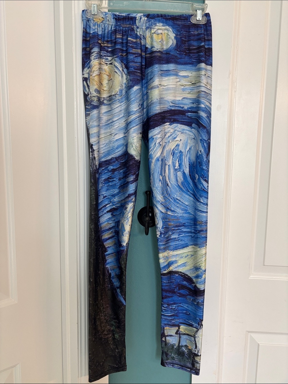 Lotus Leggings Blue & White 'Starry Night' Print Kids Leggings